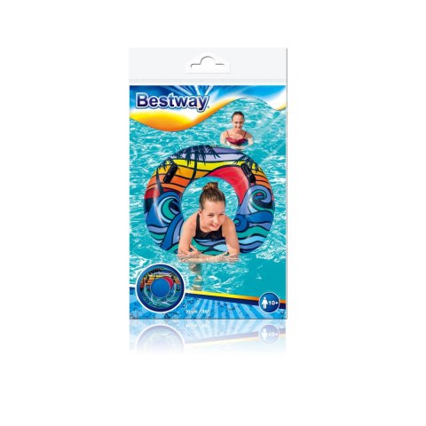 Bestway Bestway 36350 Koło do pływania z uchwytami Fale 91cm Bestway Bestway 36350 Koło do pływania z uchwytami Fale 91cm