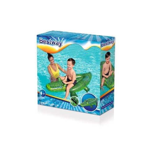 Bestway Bestway 41477 Dmuchany Krokodyl do pływania z uchwytem 1.52m x 71cm Bestway Bestway 41477 Dmuchany Krokodyl do pływania z uchwytem 1.52m x 71cm