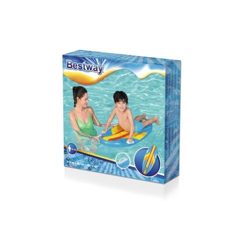 Bestway Bestway 42046 Dmuchana deska do pływania Pomarańczowa 1.14m x 46cm Bestway Bestway 42046 Dmuchana deska do pływania Pomarańczowa 1.14m x 46cm