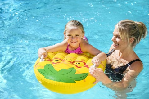 Bestway Bestway 42049 Dmuchana deseczka do pływania z uchwytami Ananas 84cm x 56cm Bestway Bestway 42049 Dmuchana deseczka do pływania z uchwytami Ananas 84cm x 56cm