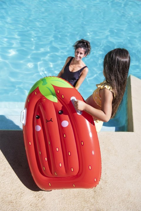 Bestway Bestway 42049 Dmuchana deseczka do pływania z uchwytami Truskawka 84cm x 56cm Bestway Bestway 42049 Dmuchana deseczka do pływania z uchwytami Truskawka 84cm x 56cm