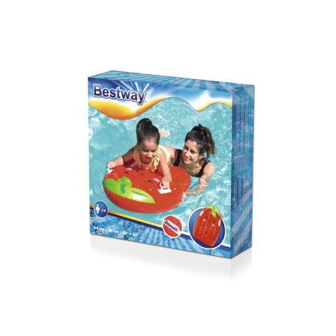 Bestway Bestway 42049 Dmuchana deseczka do pływania z uchwytami Truskawka 84cm x 56cm Bestway Bestway 42049 Dmuchana deseczka do pływania z uchwytami Truskawka 84cm x 56cm