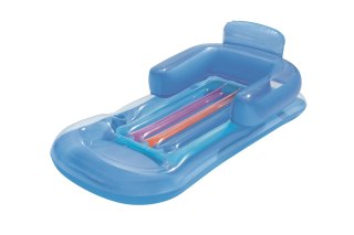 Bestway Bestway 43028 Dmuchany materac plażowy z oparciem i podłokietnikami Niebieski 1.61m x 84cm