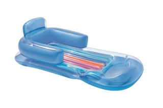 Bestway Bestway 43028 Dmuchany materac plażowy z oparciem i podłokietnikami Niebieski 1.61m x 84cm