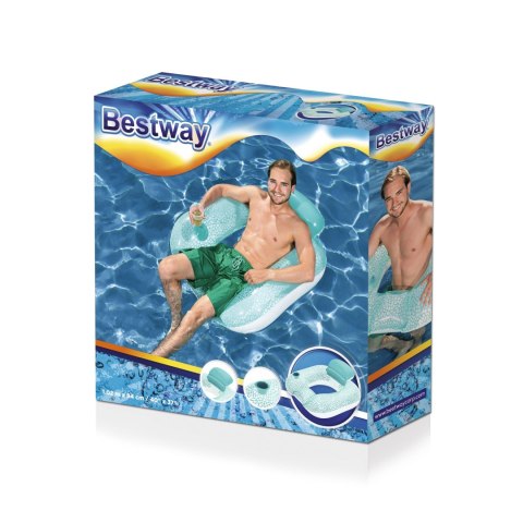 Bestway Bestway 43097 Kwadrat do pływania z poduszką 1.02m x 94cm Bestway Bestway 43097 Kwadrat do pływania z poduszką 1.02m x 94cm