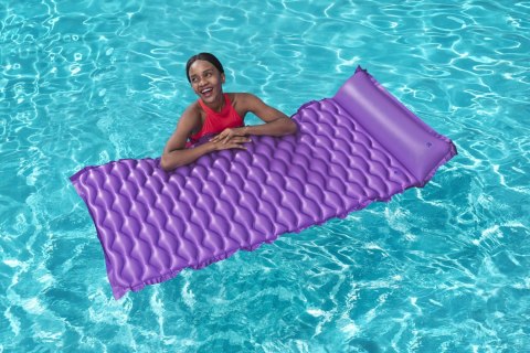 Bestway Bestway 44020 Dmuchany materac plażowy zwijany Fioletowy 2.13m x 86cm Bestway Bestway 44020 Dmuchany materac plażowy zwijany Fioletowy 2.13m x 86cm