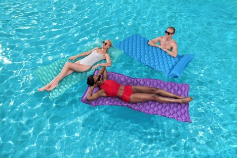 Bestway Bestway 44020 Dmuchany materac plażowy zwijany Niebieski 2.13m x 86cm Bestway Bestway 44020 Dmuchany materac plażowy zwijany Niebieski 2.13m x 86cm