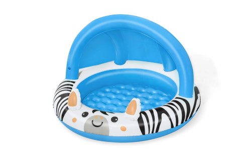 Bestway Bestway 52559 Basenik dmuchany z daszkiem i pompowanym dnem Zebra 97cm x 66cm Bestway Bestway 52559 Basenik dmuchany z daszkiem i pompowanym dnem Zebra 97cm x 66cm