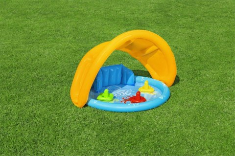 Bestway Bestway 52568 Basenik dmuchany z daszkiem, oparciem i sorterem 1.15m x 89cm x 76cm Bestway Bestway 52568 Basenik dmuchany z daszkiem, oparciem i sorterem 1.15m x 89cm x 76cm