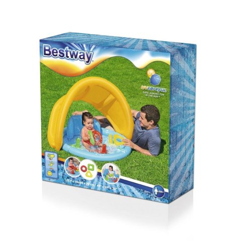 Bestway Bestway 52568 Basenik dmuchany z daszkiem, oparciem i sorterem 1.15m x 89cm x 76cm Bestway Bestway 52568 Basenik dmuchany z daszkiem, oparciem i sorterem 1.15m x 89cm x 76cm
