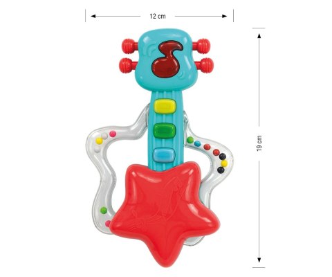 Milly Mally Muzyczna grzechotka Gitara - Rock star - 0699 RED