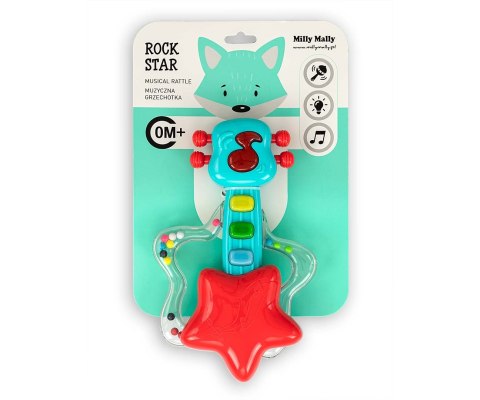 Milly Mally Muzyczna grzechotka Gitara - Rock star - 0699 RED