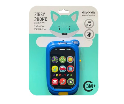 Milly Mally Zabawka muzyczna Pierwszy telefon - First phone - 0880 BLUE Milly Mally Zabawka muzyczna Pierwszy telefon - First phone - 0880 BLUE