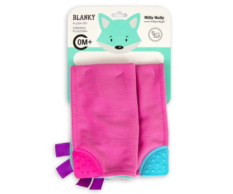 Milly Mally Zabawka pluszowa Kocyk - Blanky - 14325 PINK Milly Mally Zabawka pluszowa Kocyk - Blanky - 14325 PINK
