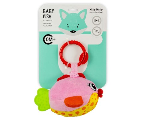 Milly Mally Zawieszka pluszowa Rybka - Baby fish - 2882 PINK Milly Mally Zawieszka pluszowa Rybka - Baby fish - 2882 PINK