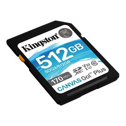 Kingston Canvas Go! | Karta pamięci flash | 512 GB | Karta pamięci microSDXC UHS-I | Klasa prędkości A2 / Klasa wideo V30 / UHS- Kingston Canvas Go! | Karta pamięci flash | 512 GB | Karta pamięci microSDXC UHS-I | Klasa prędkości A2 / Klasa wideo V30 / UHS-