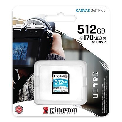 Kingston Canvas Go! | Karta pamięci flash | 512 GB | Karta pamięci microSDXC UHS-I | Klasa prędkości A2 / Klasa wideo V30 / UHS- Kingston Canvas Go! | Karta pamięci flash | 512 GB | Karta pamięci microSDXC UHS-I | Klasa prędkości A2 / Klasa wideo V30 / UHS-