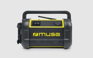 Muse | M-928 BTY | Głośnik radiowy | Wodoodporny | Bluetooth | Czarny/Żółty | Połączenie bezprzewodowe