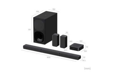 Sony | HT-S40R 5.1-kanałowy soundbar do kina domowego z bezprzewodowymi głośnikami tylnymi | Port USB | Bluetooth | Czarny | Nie Sony | HT-S40R 5.1-kanałowy soundbar do kina domowego z bezprzewodowymi głośnikami tylnymi | Port USB | Bluetooth | Czarny | Nie