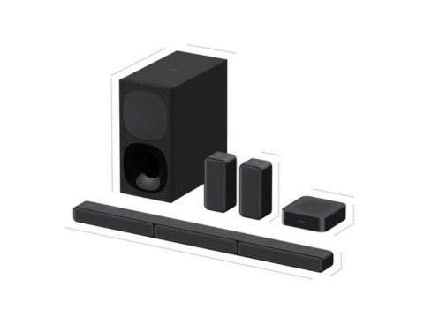 Sony | HT-S40R 5.1-kanałowy soundbar do kina domowego z bezprzewodowymi głośnikami tylnymi | Port USB | Bluetooth | Czarny | Nie Sony | HT-S40R 5.1-kanałowy soundbar do kina domowego z bezprzewodowymi głośnikami tylnymi | Port USB | Bluetooth | Czarny | Nie