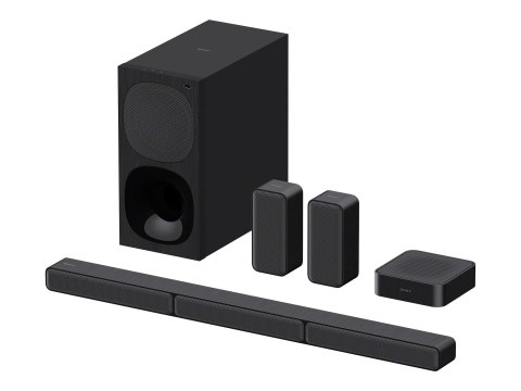 Sony | HT-S40R 5.1-kanałowy soundbar do kina domowego z bezprzewodowymi głośnikami tylnymi | Port USB | Bluetooth | Czarny | Nie Sony | HT-S40R 5.1-kanałowy soundbar do kina domowego z bezprzewodowymi głośnikami tylnymi | Port USB | Bluetooth | Czarny | Nie