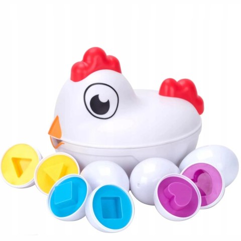 Układanka sorter jajka Montessori kolory DF18 Układanka sorter jajka Montessori kolory DF18