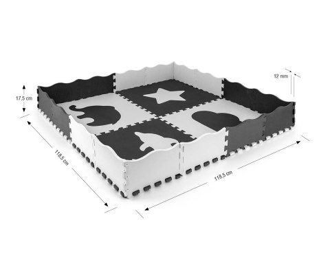Milly Mally Mata piankowa puzzle Jolly 2x2 - Grey Milly Mally Mata piankowa puzzle Jolly 2x2 - Grey