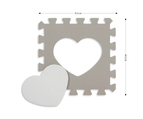 Milly Mally Mata piankowa puzzle Jolly 3x3 Shapes - Pink Grey Milly Mally Mata piankowa puzzle Jolly 3x3 Shapes - Pink Grey
