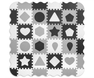 Milly Mally Mata piankowa puzzle Jolly 4x4 Shapes - Grey