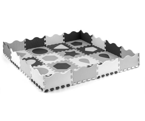 Milly Mally Mata piankowa puzzle Jolly 4x4 Shapes - Grey Milly Mally Mata piankowa puzzle Jolly 4x4 Shapes - Grey