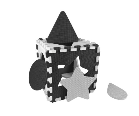 Milly Mally Mata piankowa puzzle Jolly 4x4 Shapes - Grey Milly Mally Mata piankowa puzzle Jolly 4x4 Shapes - Grey