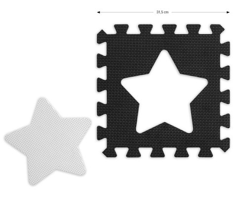 Milly Mally Mata piankowa puzzle Jolly 4x4 Shapes - Grey Milly Mally Mata piankowa puzzle Jolly 4x4 Shapes - Grey
