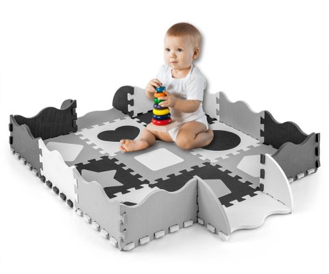 Milly Mally Mata piankowa puzzle Jolly 4x4 Shapes - Grey Milly Mally Mata piankowa puzzle Jolly 4x4 Shapes - Grey