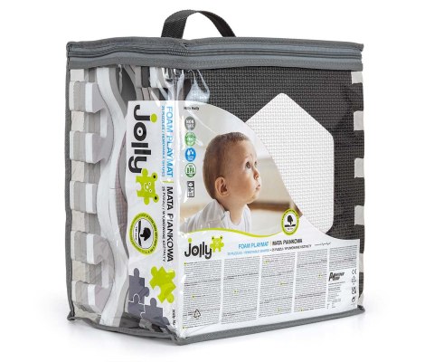 Milly Mally Mata piankowa puzzle Jolly 4x4 Shapes - Grey Milly Mally Mata piankowa puzzle Jolly 4x4 Shapes - Grey