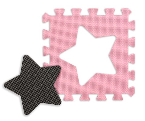 Milly Mally Mata piankowa puzzle Jolly 4x4 Shapes - Pink Grey Milly Mally Mata piankowa puzzle Jolly 4x4 Shapes - Pink Grey