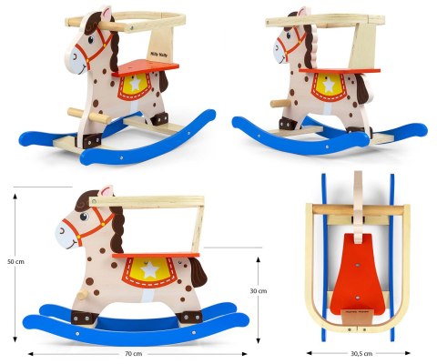 Milly Mally Milly Mally Koń Lucky 12 - Blue/Red