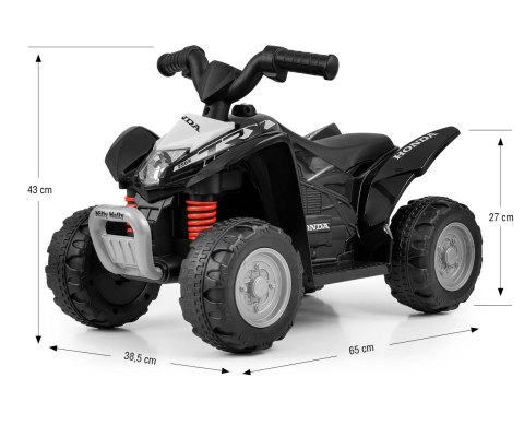 Milly Mally Milly Mally Pojazd na akumulator Quad HONDA ATV Black Milly Mally Milly Mally Pojazd na akumulator Quad HONDA ATV Black