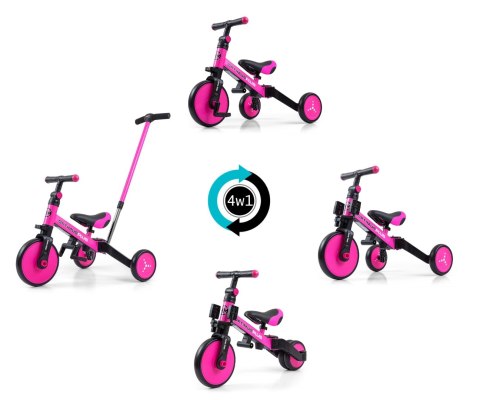 Milly Mally Milly Mally Rowerek 4w1 Optimus Plus Pink Milly Mally Milly Mally Rowerek 4w1 Optimus Plus Pink