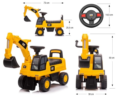 Milly Mally Pojazd CAT Excavator Koparka Milly Mally Pojazd CAT Excavator Koparka