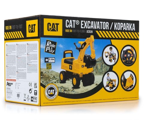 Milly Mally Pojazd CAT Excavator Koparka Milly Mally Pojazd CAT Excavator Koparka