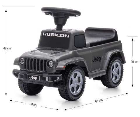 Milly Mally Pojazd Jeep Rubicon Gladiator Grey Milly Mally Pojazd Jeep Rubicon Gladiator Grey