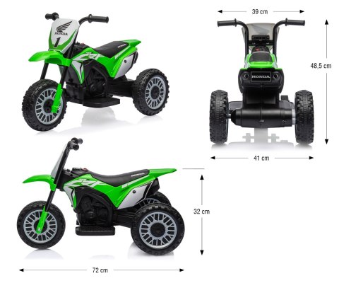 Milly Mally Pojazd na akumulator Motocykl HONDA CRF 450R Green Milly Mally Pojazd na akumulator Motocykl HONDA CRF 450R Green