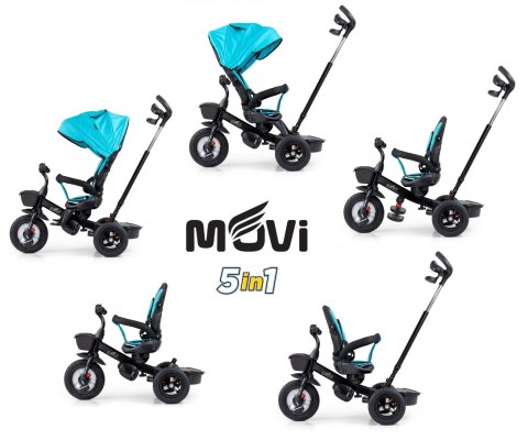 Milly Mally Rowerek Trójkołowy Movi Black-Mint Milly Mally Rowerek Trójkołowy Movi Black-Mint