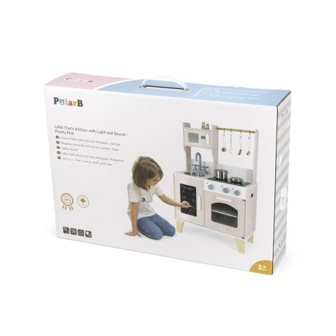 Viga Viga 44082 PolarB Kuchnia z tablicą - różowa Viga Viga 44082 PolarB Kuchnia z tablicą - różowa