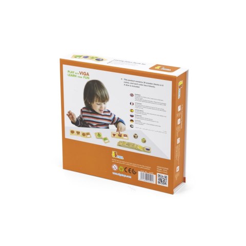 Viga Viga 44505 Puzzle - układanka do nauki kolorów