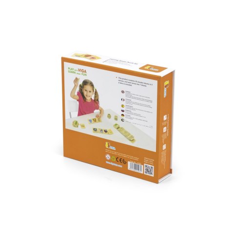 Viga Viga 44507 Puzzle - zestaw do nauki zmysłów Viga Viga 44507 Puzzle - zestaw do nauki zmysłów