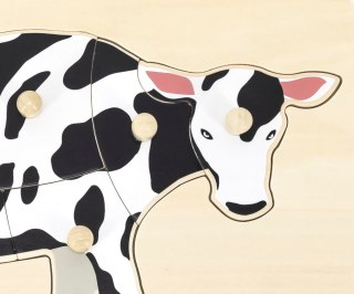 Viga Viga 44608 Puzzle na podkładce z uchwytami - Krowa