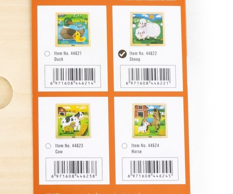 Viga Viga 44622 Puzzle na podkładce 9 elementów - Owca Viga Viga 44622 Puzzle na podkładce 9 elementów - Owca