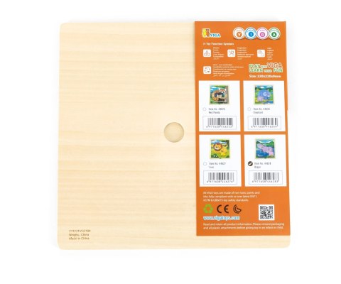 Viga Viga 44628 Puzzle na podkładce 9 elementów - hipopotam Viga Viga 44628 Puzzle na podkładce 9 elementów - hipopotam