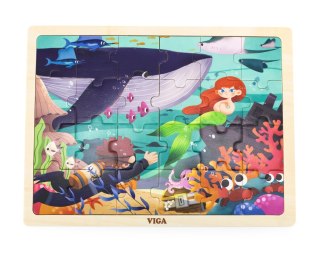 Viga Viga 44645 Puzzle na podkładce 24 elementy - morze